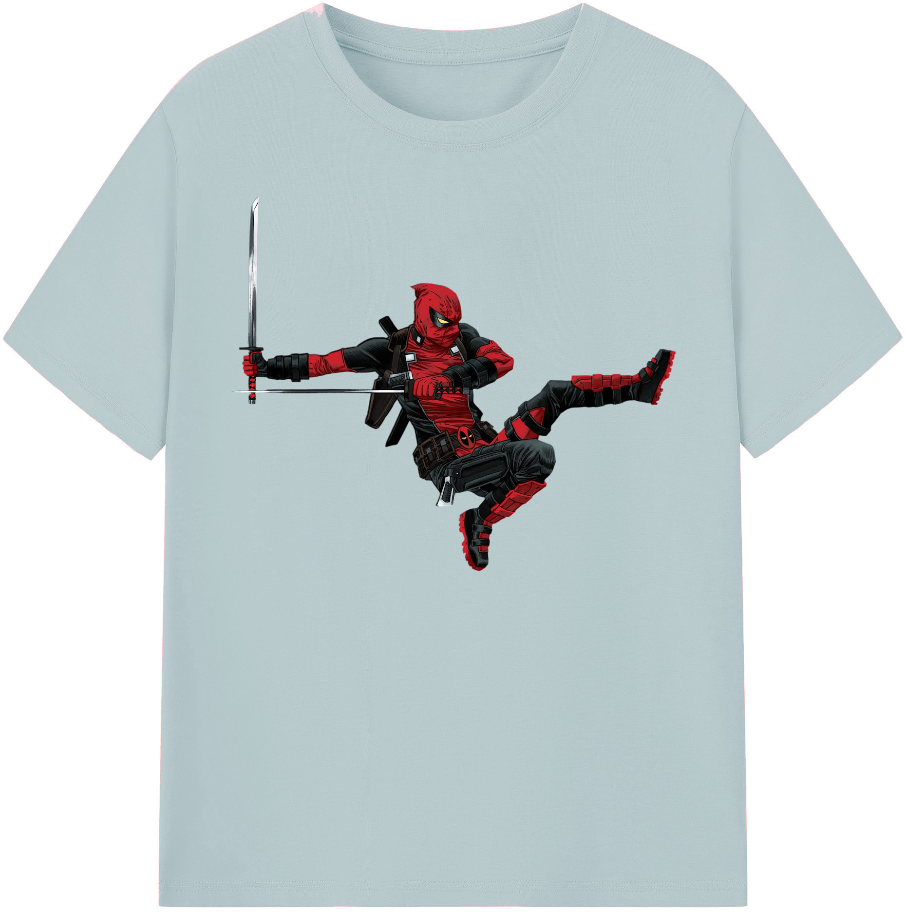 （画像用） Deadpool デッドプール 綿100％半袖Tシャツ（フロントプリント）